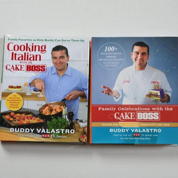 Pair  of Buddy the Cake Boss Cook Books - Picture 1 of 7
